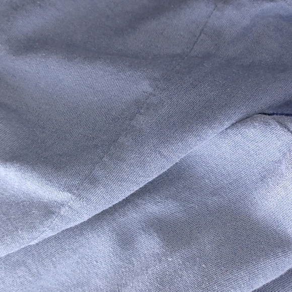 Pendleton Womens Embroidered Sleeve Dress Sz S Vintage Indigo Cotton Linen Shift - Picture 7 of 7